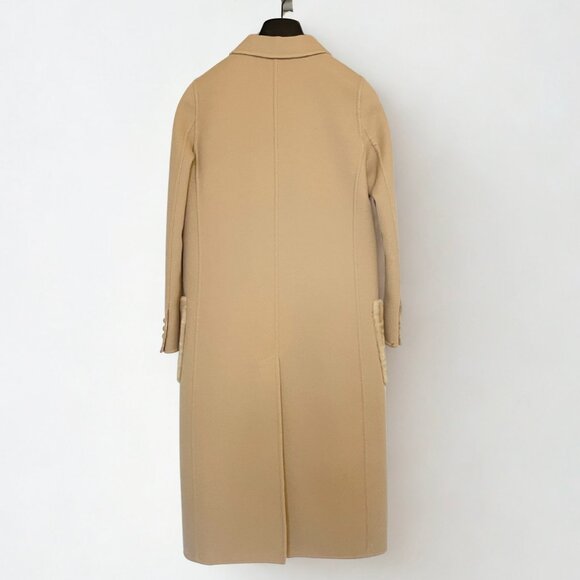 Authentic FENDI light beige wool coat 36 - Picture 2 of 12